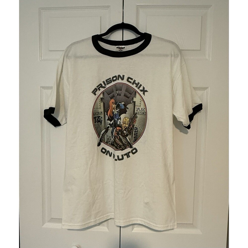Prison Chix On Pluto NPFC.org Shirt JERZEES “I'm innocent, I swear” RARE Sz L - Picture 1 of 16